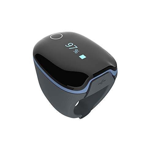 خرید از آمازون - پالس اکسیمتر Trendmedic O2 به شکل حلقه - مانیتور خواب SpO2 با برنامه برای iOS/Android - حلقه O2