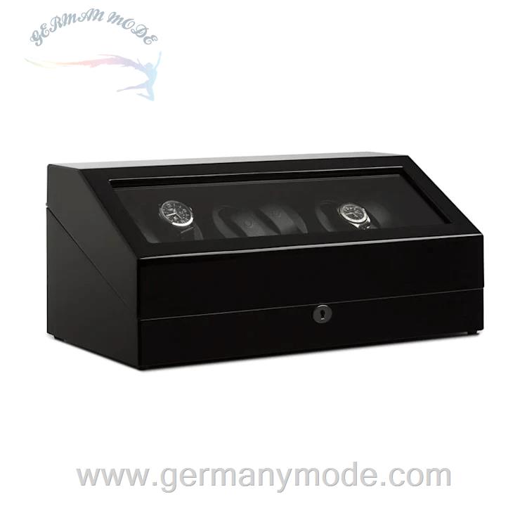 جعبه ساعت مچی و نگهدارنده شارژ اتوماتیک کلارشتاین آلمان Klarstein Old Marshall Uhrenbeweger Schwarz
