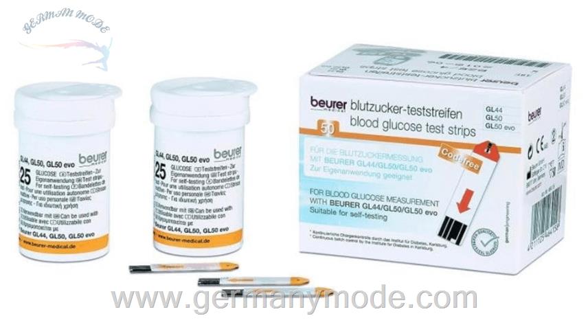 نوار تست قند خون 150 عددی بیورر آلمان Beurer GL44/50 Teststreifen 3 x 50 Stk