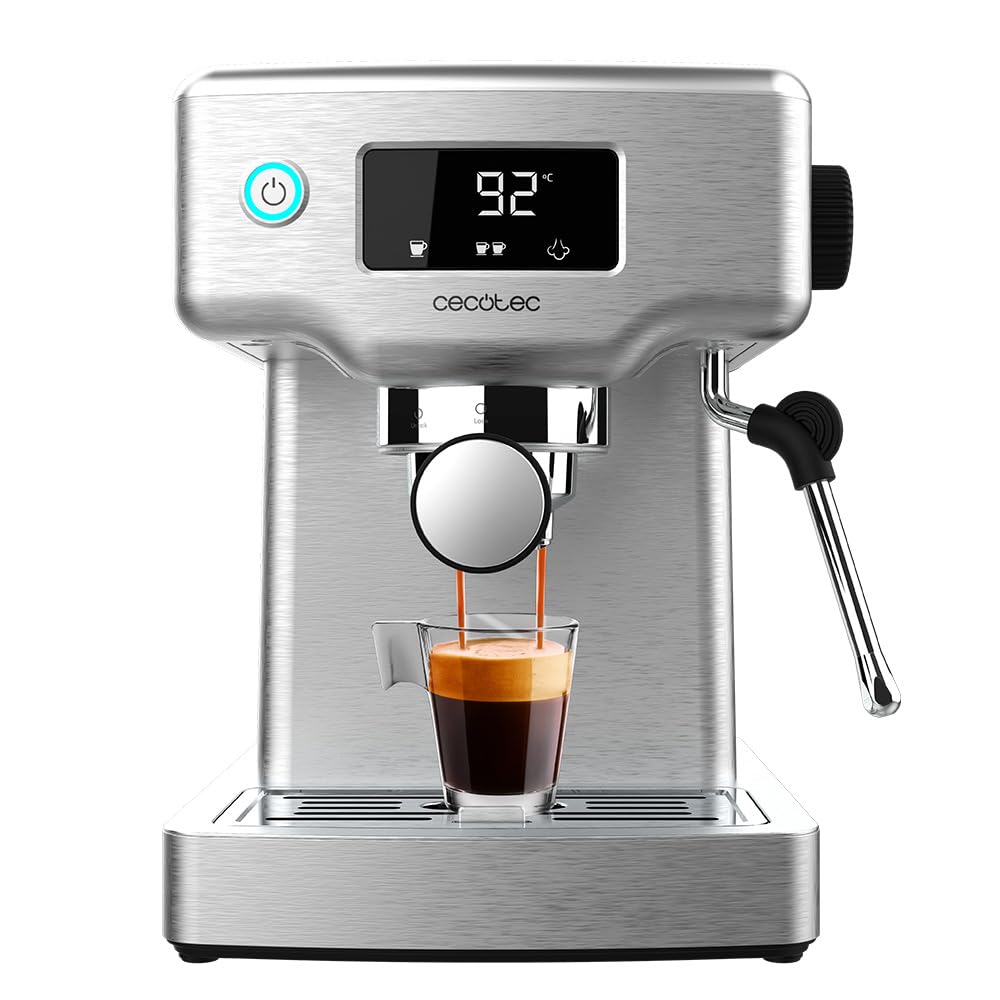 اسپرسو ساز سکوتک اسپانیا Cecotec Power Espresso 20 Barista Compact،ترموبلاک، 20 بار، مخزن آب 1.8 لیتر