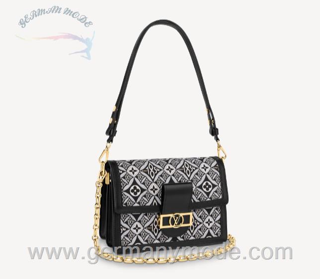 کیف دوشی زنانه لویی ویتون فرانسه LOUIS VUITTON SINCE 1854 DAUPHINE MM M57211