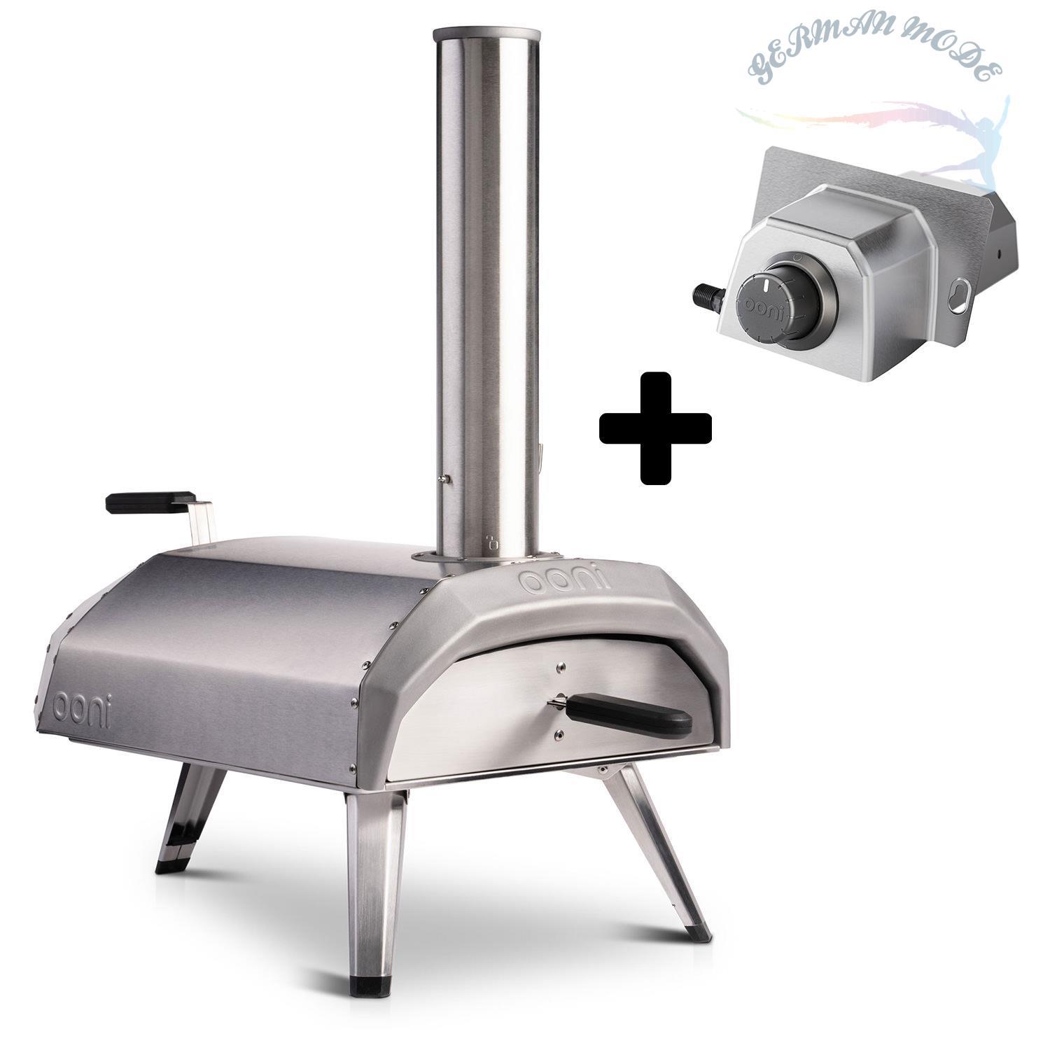 فر پیتزا ذغالی گازی خانگی آونی اسکاتلند Ooni Karu 12 Pizzaofen - Set mit Gasbrenner