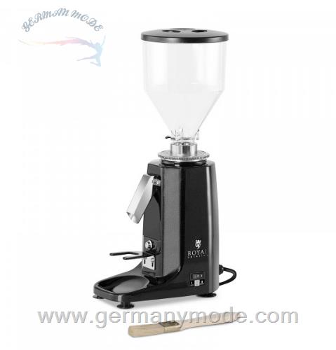 آسیاب قهوه برقی رویال کترینگ آلمان Royal Catering Kaffeemühle - 200 W- 1000 ml - Aluminium- schwarz RC-CGM20