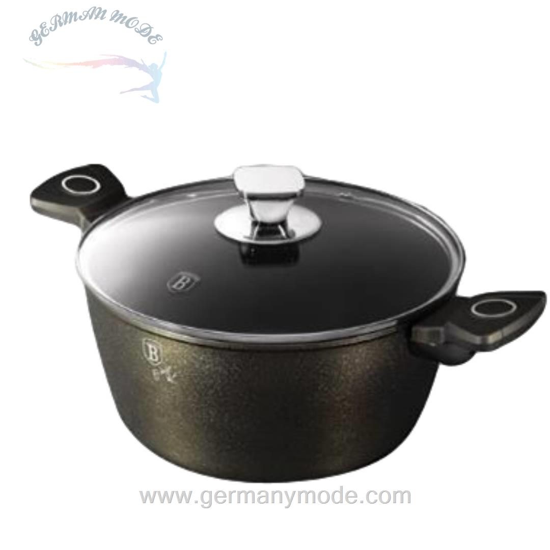 قابلمه 24 سانت درب دار برلینگر هاوس مجارستان BerlingerHaus CASSEROLE 24 CM BERLINGER HAUS BH/6765 CRYSTAL COLLECTION