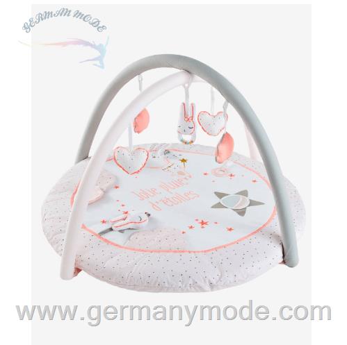 تشک پارک بازی و فعالیت کودک ورت فرانسه Vertbaudet Baby Activity-Decke Feenzauber - wollweiß/rosa