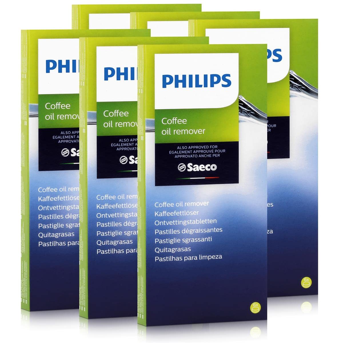 خرید از آمازون - چربی پاک کن Saeco Philips Saeco CA6704/10، 6 قرص هر کدام 1.6 گرم، بسته 6 عددی (بسته 6 عددی)