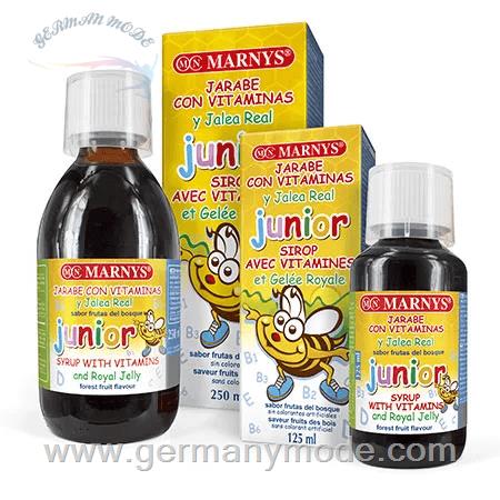 شربت مولتی ویتامین ژل رویال 250 میل افزایش دهنده رشد مارنیس اسپانیا MARNYS Junior Multivitamin Syrup with Royal Jelly 250 ml MN131