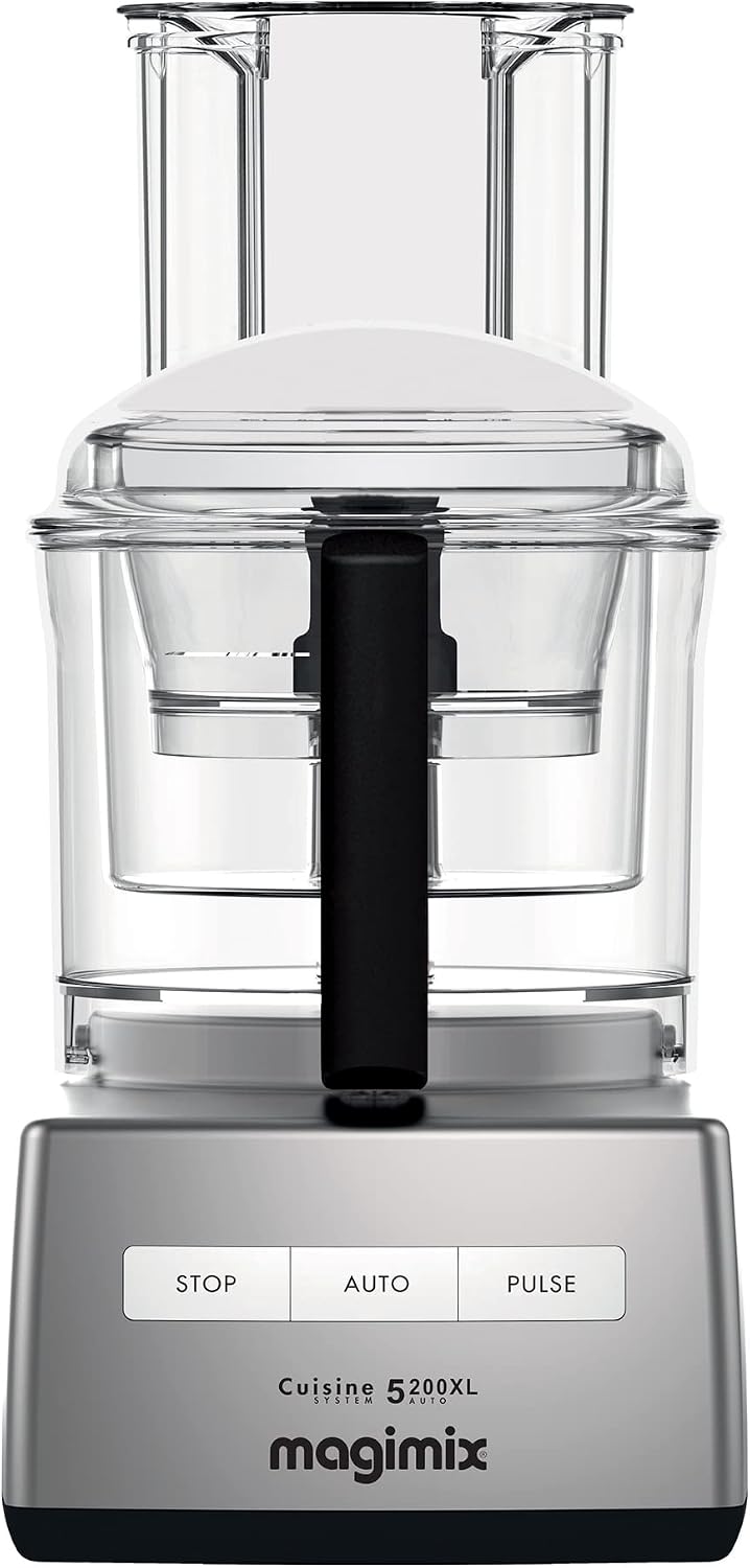 غذاساز حرفه ای ماجیمیکس فراسه Magimix CS 5200 XL satin 18591 | کاسه 3.7 لیتری بدون BPA | موتور بی صدا و قدرتمند