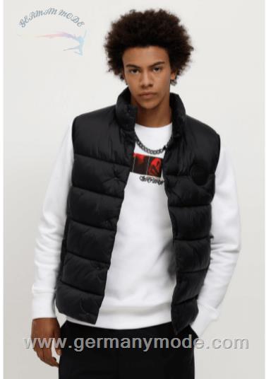 پافر مردانه هوگو باس آلمان BOSS SLIM-FIT WESTE AUS RECYCELTEM GEWEBE MIT LOGO-AUFNÄHER