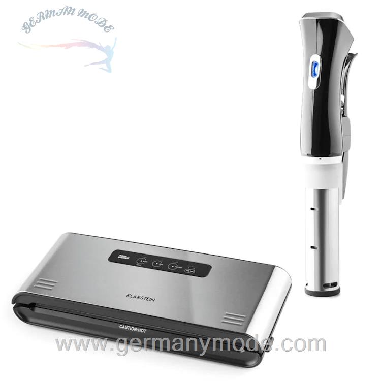 آب جوش کن برقی وکیوم مواد غذایی کلارشتاین آلمان Klarstein Quickstick Sous Vide Food Locker Pro Vakuumierer