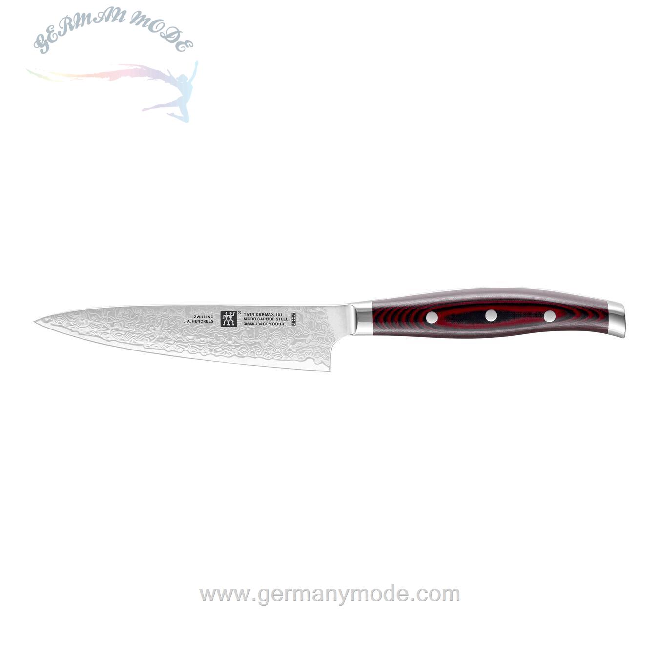 چاقو آشپزخانه حرفه ای ۱۳سانت زولینگ آلمان ZWILLING TWIN CERMAX KOCHMESSER COMPACT 13 CM-MICARTA