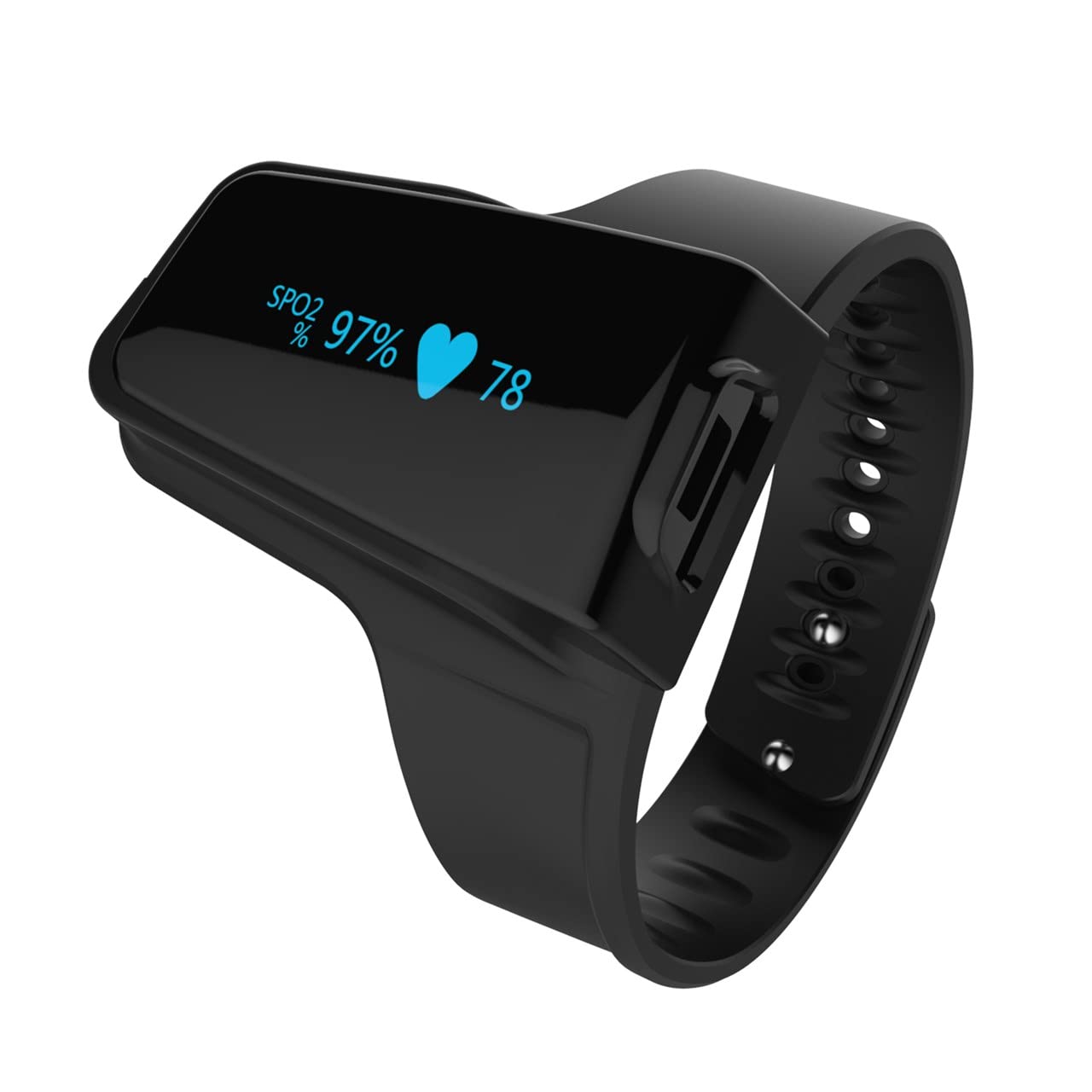 خرید از آمازون - Trendmedic Checkme O2 MAX (=باتری بزرگتر) - پالس اکسیمتر مچی - SpO2 راحت - مانیتور خواب با سنسور انگشت ویژه و مانیتورینگ طولانی مدت (عملکرد ضبط) ... sleepo2