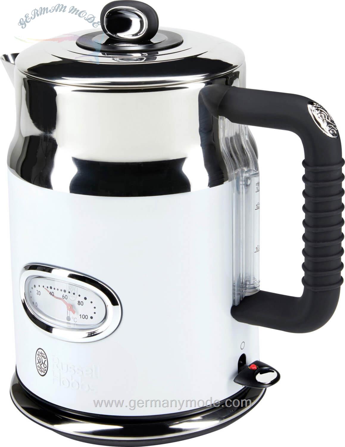 کتری برقی راسل هابز انگلستان Russell Hobbs Retro Ribbon 216-70 1,7 Ltr. weiß