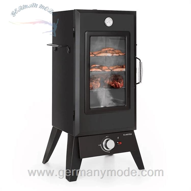 گریل کباب پز عمودی گازسوز کلارشتاین آلمان Klarstein Pasadena Gas-Räuchergrill Gas-Räuchergrill Schwarz