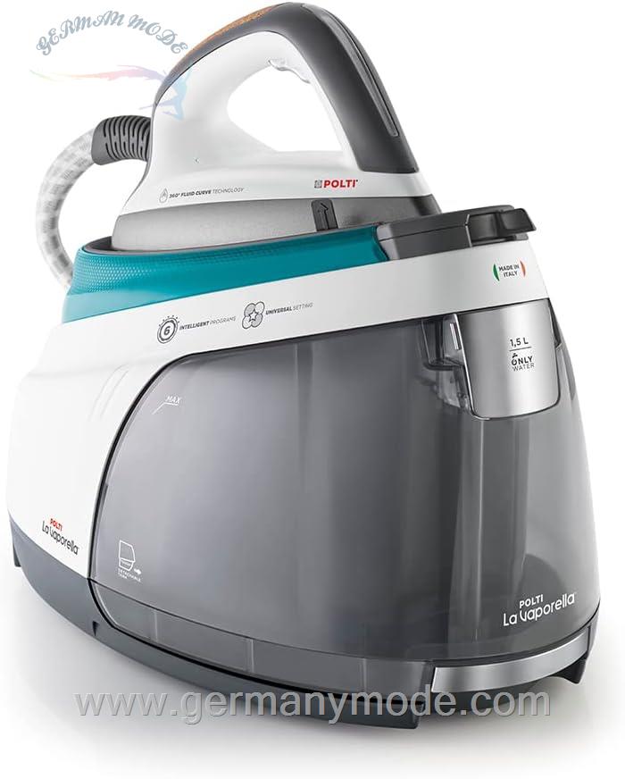 اتو بخار مخزن دار پولتی ایتالیا Polti La Vaporella XT100C، اتو ژنراتور بخار با دیگ بخار، 7.5 بار، استقلال نامحدود، بخار پالس 500 گرم