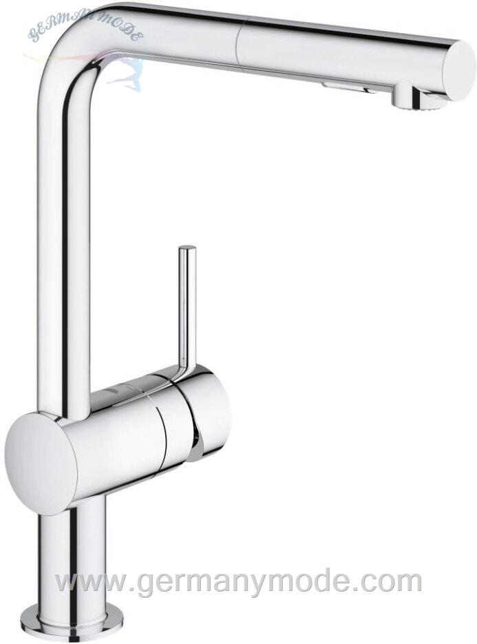 شیر ظرفشویی شلنگ دار گروهه آلمان GROHE Minta 30274 chrom 30274000