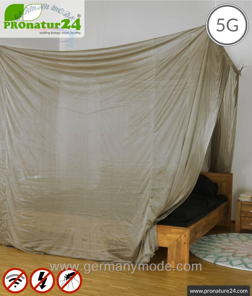 پشه بند ضد امواج الکترومغناطیسی تخت دو نفره پرونیچر المان PROnature Shielding canopy Safecave Budget | DOUBLE BED BOX