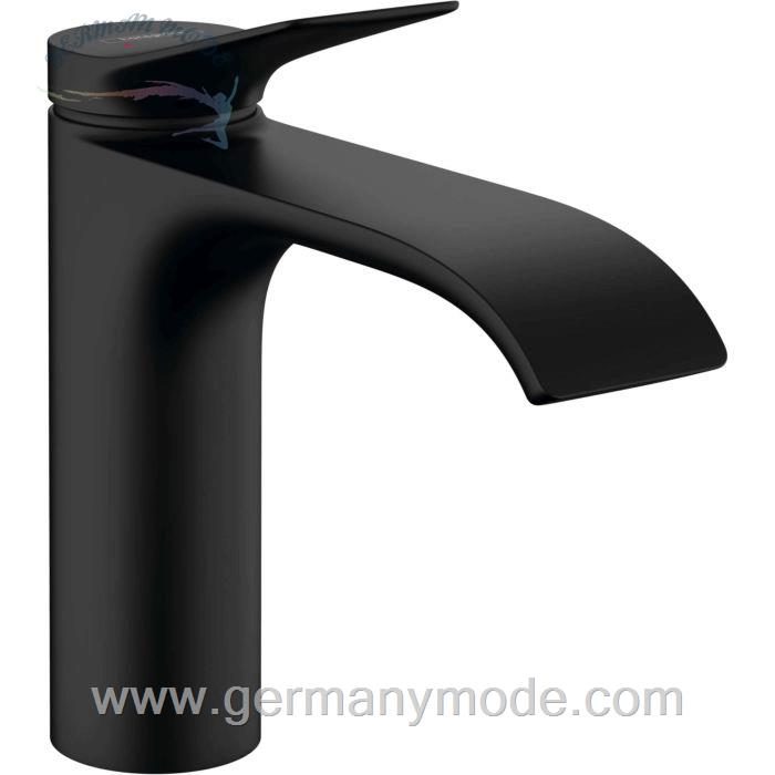 شیر مخلوط روشویی پایه کوتاه هانس گروهه آلمان Hansgrohe Vivenis 110 Einhebel Waschtischmischer mattschwarz 75022670