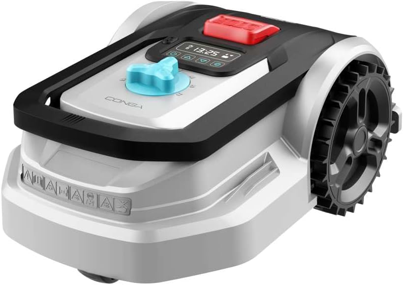 چمن‌ زن رباتیک سکوتک اسپانیا Cecotec Conga Grasshopper 300 حداکثر شیب ۲۷٪، کنترل تیغه، سنسور باران