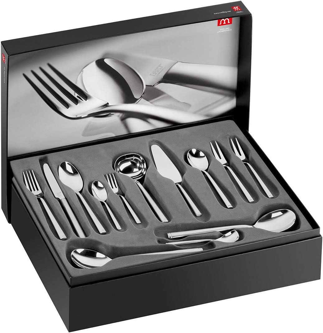 سرویس قاشق و چنگال 68 پارچه زولینگ آلمان ZWILLING Senses 68 عددی 12 نفره استیل 18/10/استیل تیغه مرغوب نقره مات