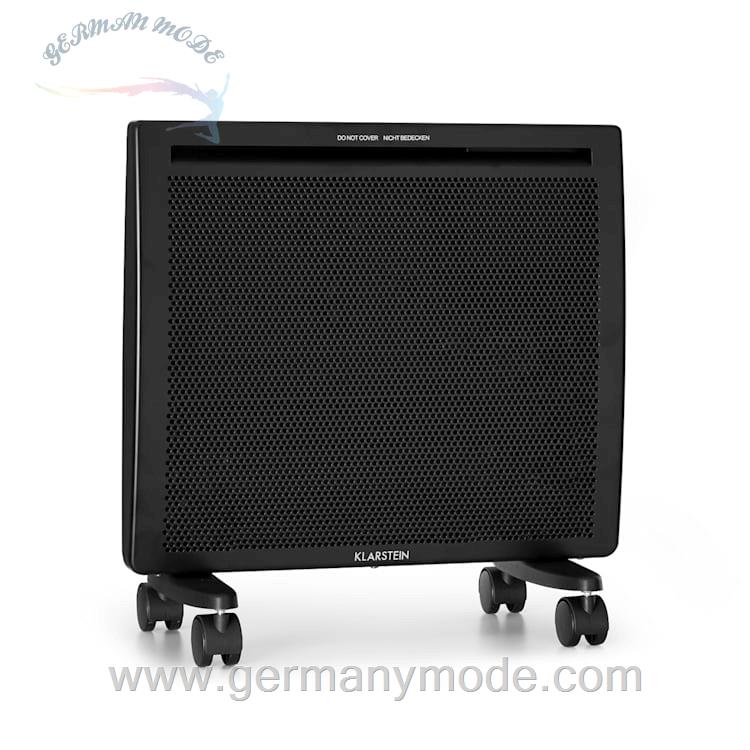 بخاری برقی همرفتی مادون قرمز کلارشتاین آلمان Klarstein Hot Spot Slimcurve Double Wave 2-in-1 Heizgerät 1000 wattt Schwarz