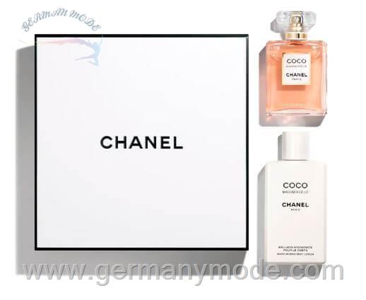 ست 2 تایی عطر ادوپرفیوم کوکو مادمازل آبرسان بدن زنانه شنل فرانسه CHANEL COCO MADEMOISELLE EAU DE PARFUM 100 ML and HYDRATING BODY 200 ML
