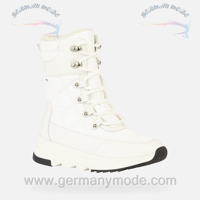 نیم بوت ضد آب زنانه جی اوکس ایتالیا GEOX WASSERDICHT WANDERSCHUHE Falena Abx Dame Weiß