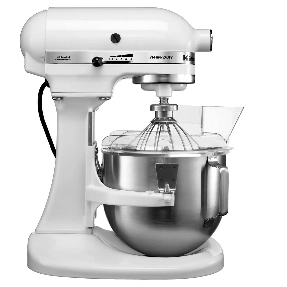 خرید از آمازون - میکسر پایه بالابر کاسه سنگین 4.8 لیتری (5qt) KitchenAid (سفید)، (5KPM5BWH)