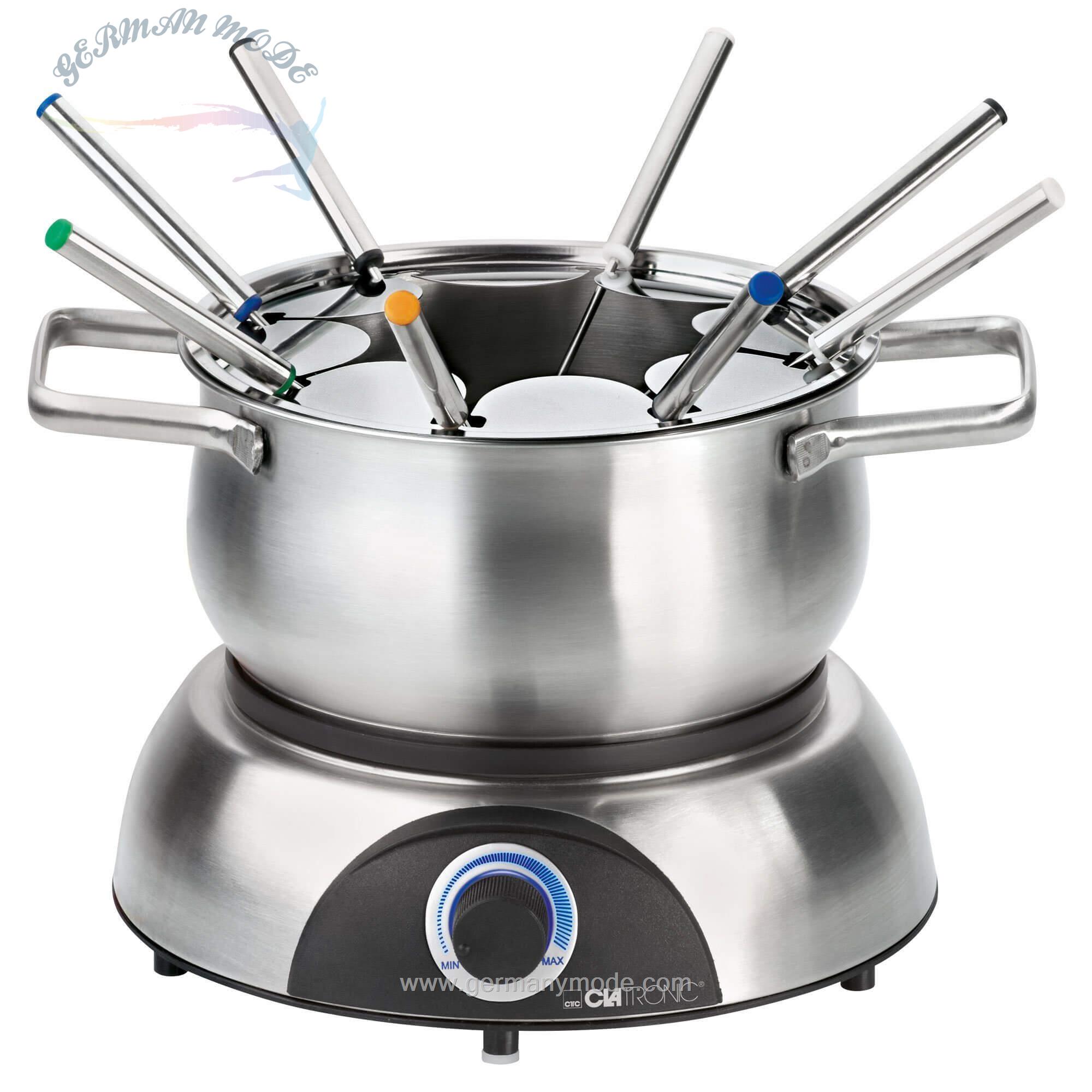 فوندو ساز کلترونیک آلمان CLATRONIC Elektro-Fondue FD 3516- 8 Fonduegabeln- 1/20 l