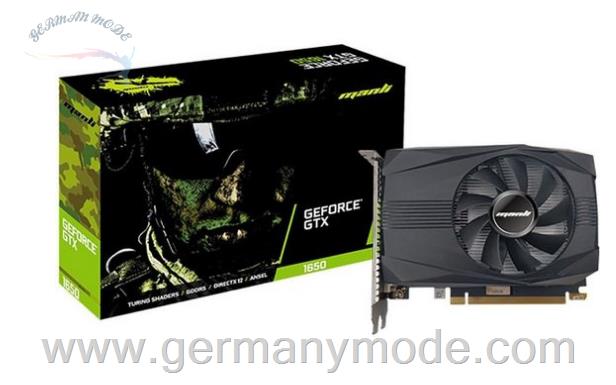 کارت گرافیک حافظه 4 گیگابایت مانلی Manli GTX 1650 4GB GDDR6 Grafikkarte (4 GB, GDDR6, Single Fan Lüfter, 4GB RAM)