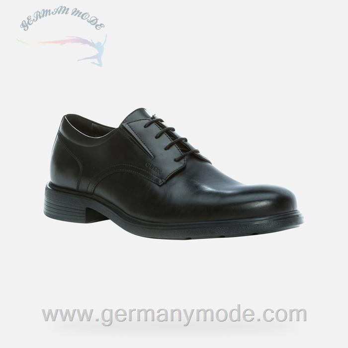 کفش مردانه جی اوکس ایتالیا GEOX LEDERSCHUHE Dublin Herr Schwarz