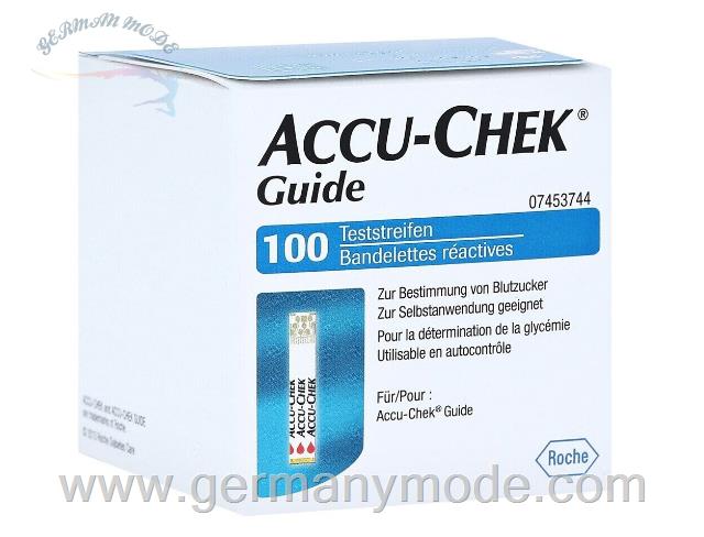 نوار تست قند خون 100 عددی اکیو چک آلمان Medi-Spezial Accu Chek Guide Teststreifen ( 100 Stk.)