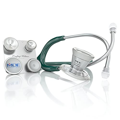 خرید از آمازون - MDF ProCardial C3 Titanium Cardiology دو سر استتوسکوپ تیتانیوم با قفسه سینه قابل تبدیل برای بزرگسالان، کودکان، نوزادان و نوزادان - قطعات رایگان برای زندگی - زمرد سبز (MDF797CCT-21)