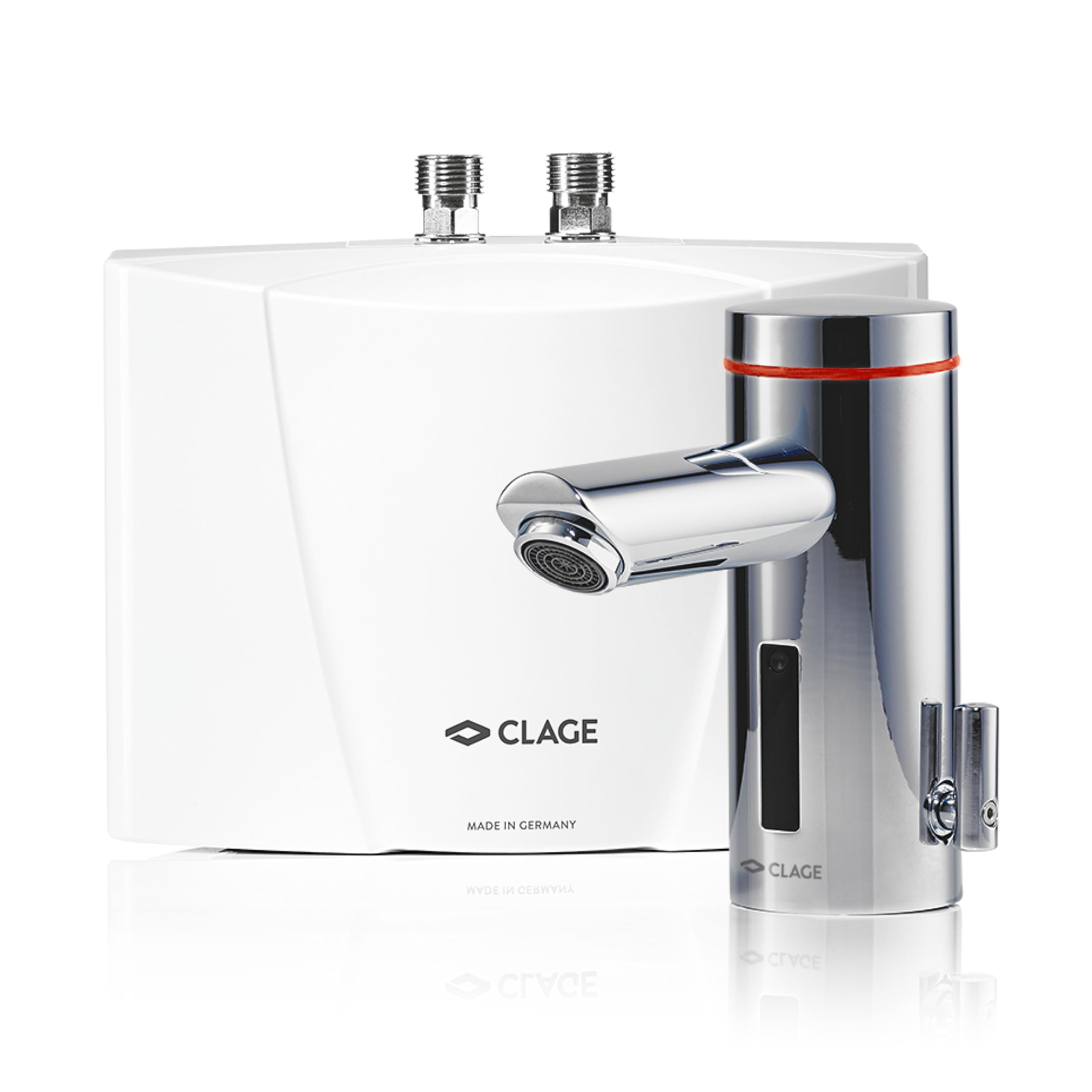 خرید از آمازون - آبگرمکن کوچک الکترونیکی CLAGE MBX3 Lumino با اتصال سنسور، برای شستشوی بهداشتی و کارآمد دست، 3.5 کیلو وات با دوشاخه، مقاوم در برابر فشار، تست VDE-GS، 1500-15113 3.5 کیلو وات آماده به برق + اتصال سنسور سفید