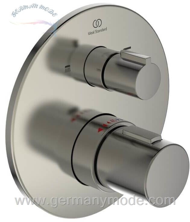 شیر حمام توکار ایدیل استاندارد Ideal Standard Ceratherm T100 Badethermostat Unterputz  A5814 silver storm A5814GN