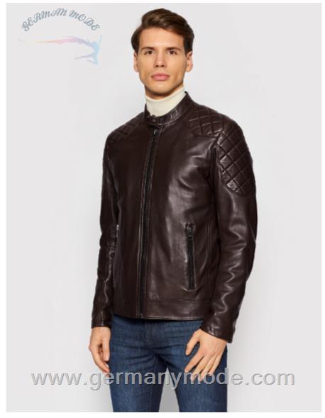 کاپشن چرم مردانه هوگو باس آلمان Hugo Boss Jador (50452662) dark brown