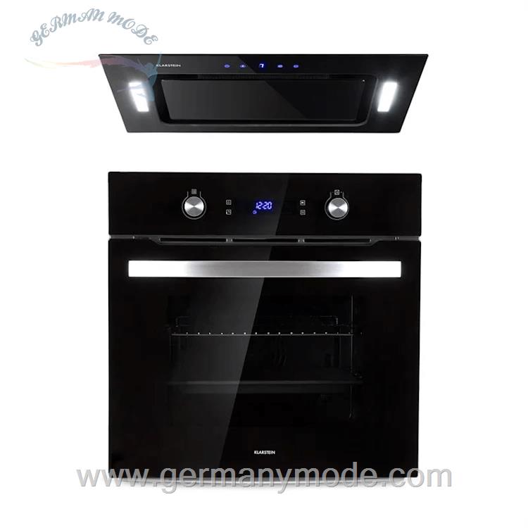 فر توکار 64 لیتری و هود آشپزخانه کلارشتاین آلمان Klarstein Gusteau Hektor Einbau-Set Backofen Unterbau-Haube