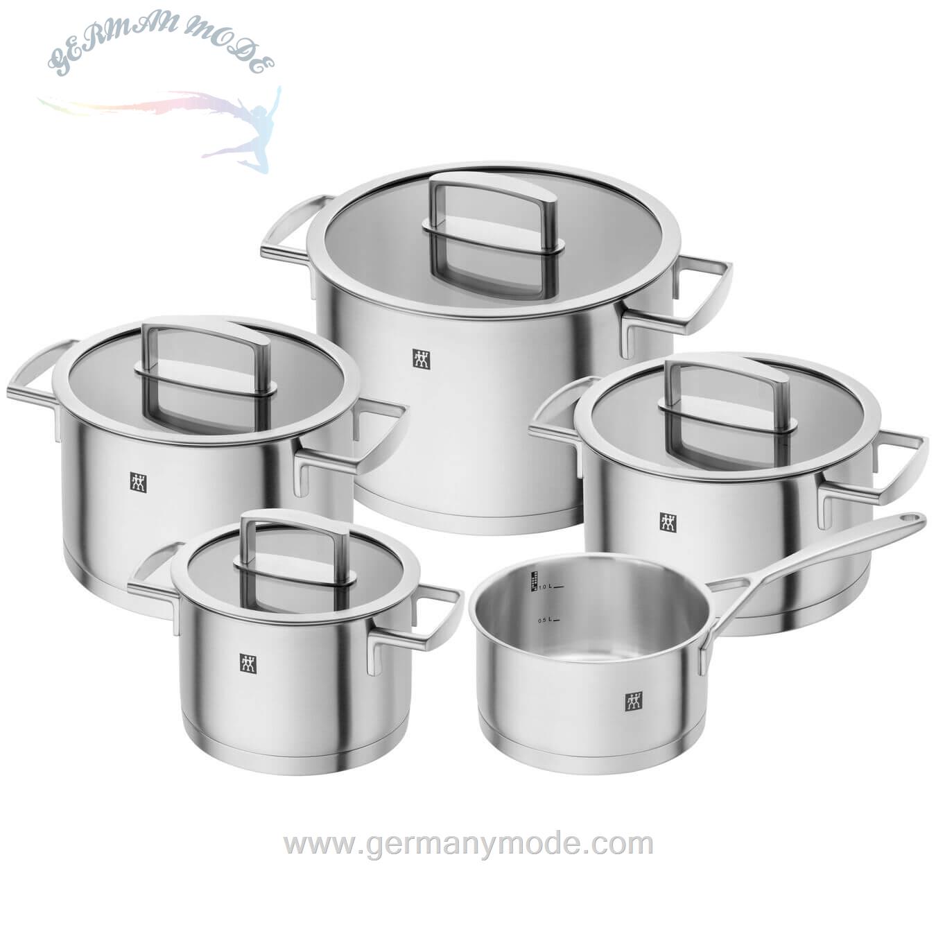 سرویس قابلمه 5 پارچه زولینگ آلمان ZWILLING VITALITY KOCHTOPFSET 5-TLG- 18/10 EDELSTAHL