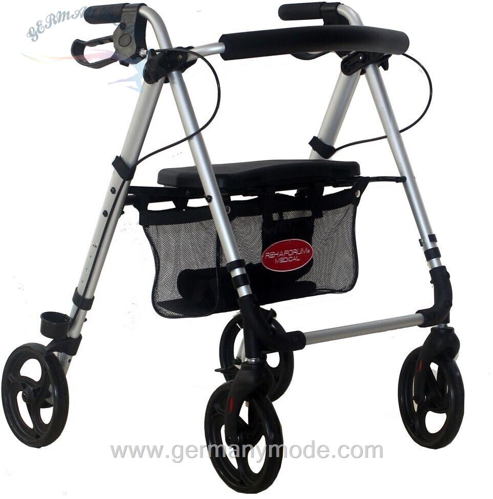 واکر ویلچر رولاتور تاشو رهافرم Rehaforum Actimo Light Rollator klappbar silber