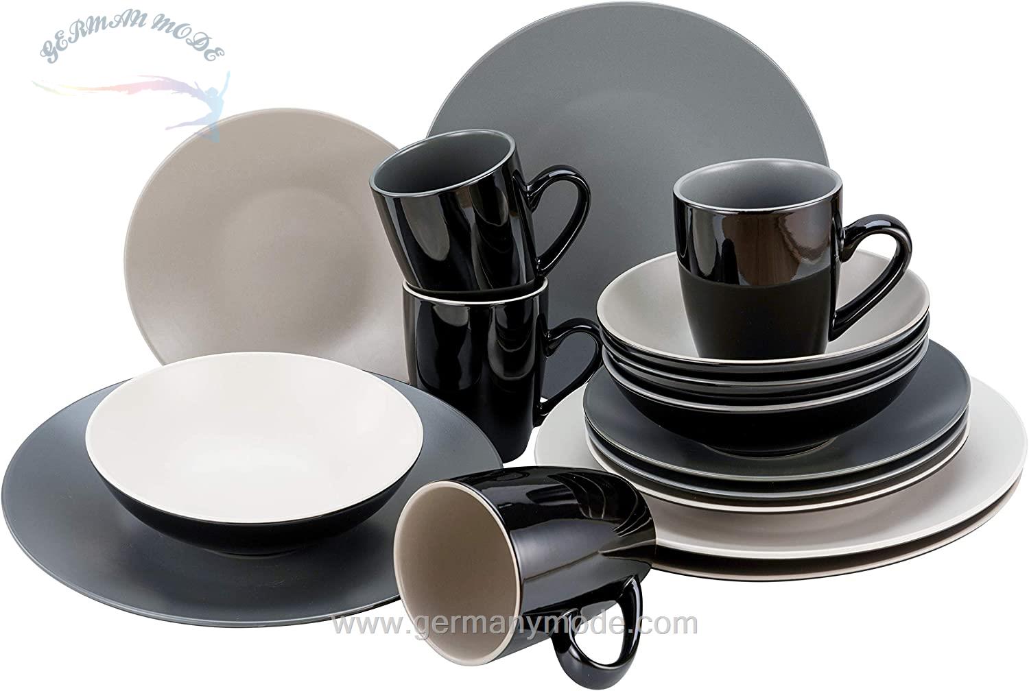 سرویس غذاخوری سرامیک 16 پارچه 4 نفره کراتیبل CreaTable Kombiservice Very Berry (16-tlg.) /Cool