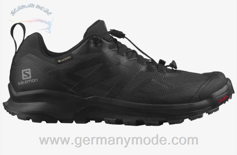 کتانی تریل رانینگ دو کوهستان ضد آب زنانه سالامون فرانسه SALOMON XA ROGG 2 GORE TEX Trailrunning Schuhe Damen Black Black Black