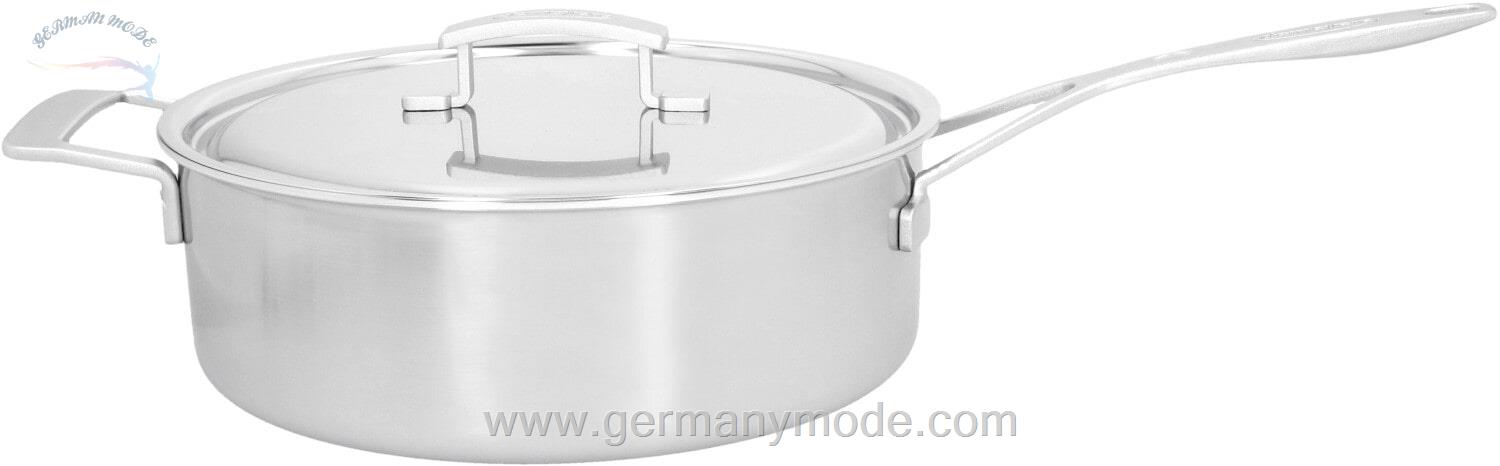 ماهیتابه 28 سانت درب دار صنعت دمایر بلژیک Demeyere Industry 5 Schmorpfanne mit Deckel 28 cm 18/10 Edelstahl