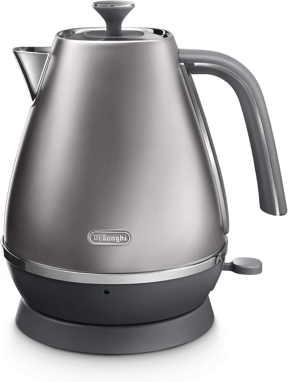 کتری برقی دلونگی ایتالیا DeLonghi Distinta Flair KBI2001.S | 1.7 لیتر | فیلتر رسوب آهکی قابل جابجایی | کتری نقره ای ریز ریز نقره ای