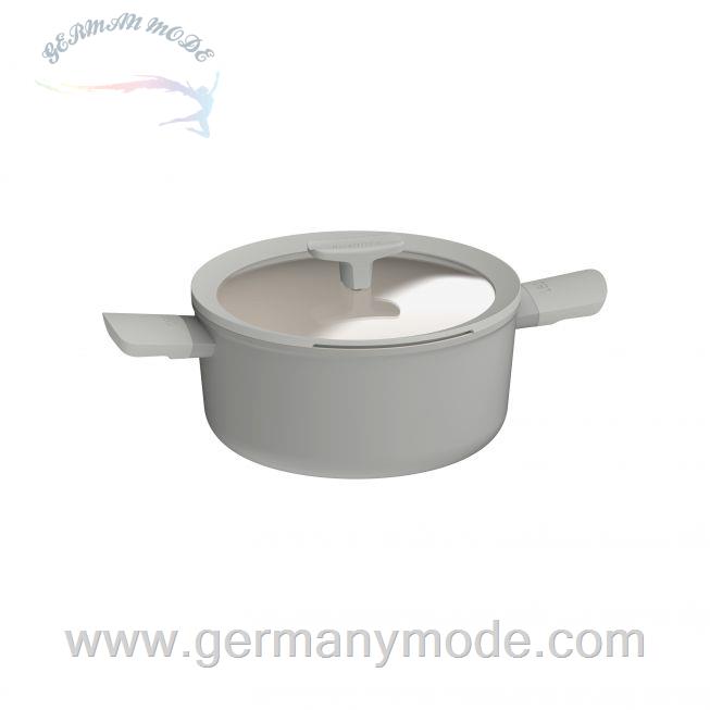 قابلمه سوپ 24 در 11 سانت درب دار برگهف بلژیک Berghoff Suppen-/ Gemüsetopf mit Deckel Balance Moonmist 24x11,50cm - Leo