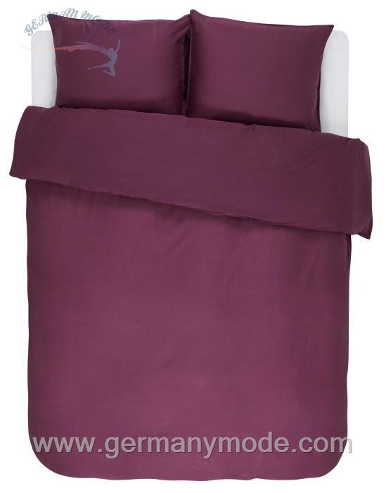 رو تختی اسنزا هلند ESSENZA Minte Burgundy Bettwäsche