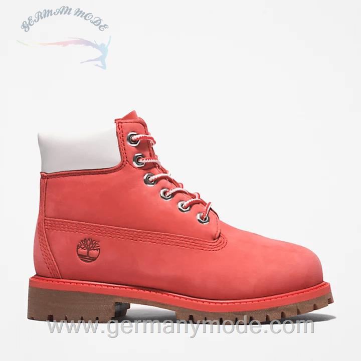 بوت ضد آب بچگانه تیمبرلند آمریکا TIMBERLAND PREMIUM 6 INCH BOOT FÜR JUGENDLICHE IN PINK