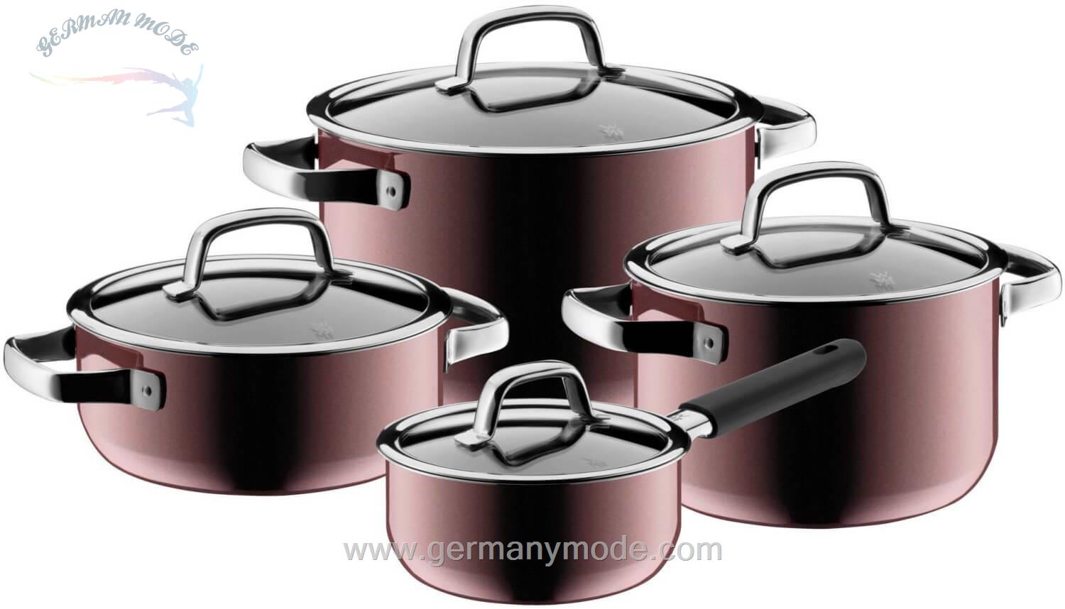 سرویس قابلمه 4 پارچه وی ام اف آلمان WMF FusionTec Kochgeschirr-Set 4-teilig rose