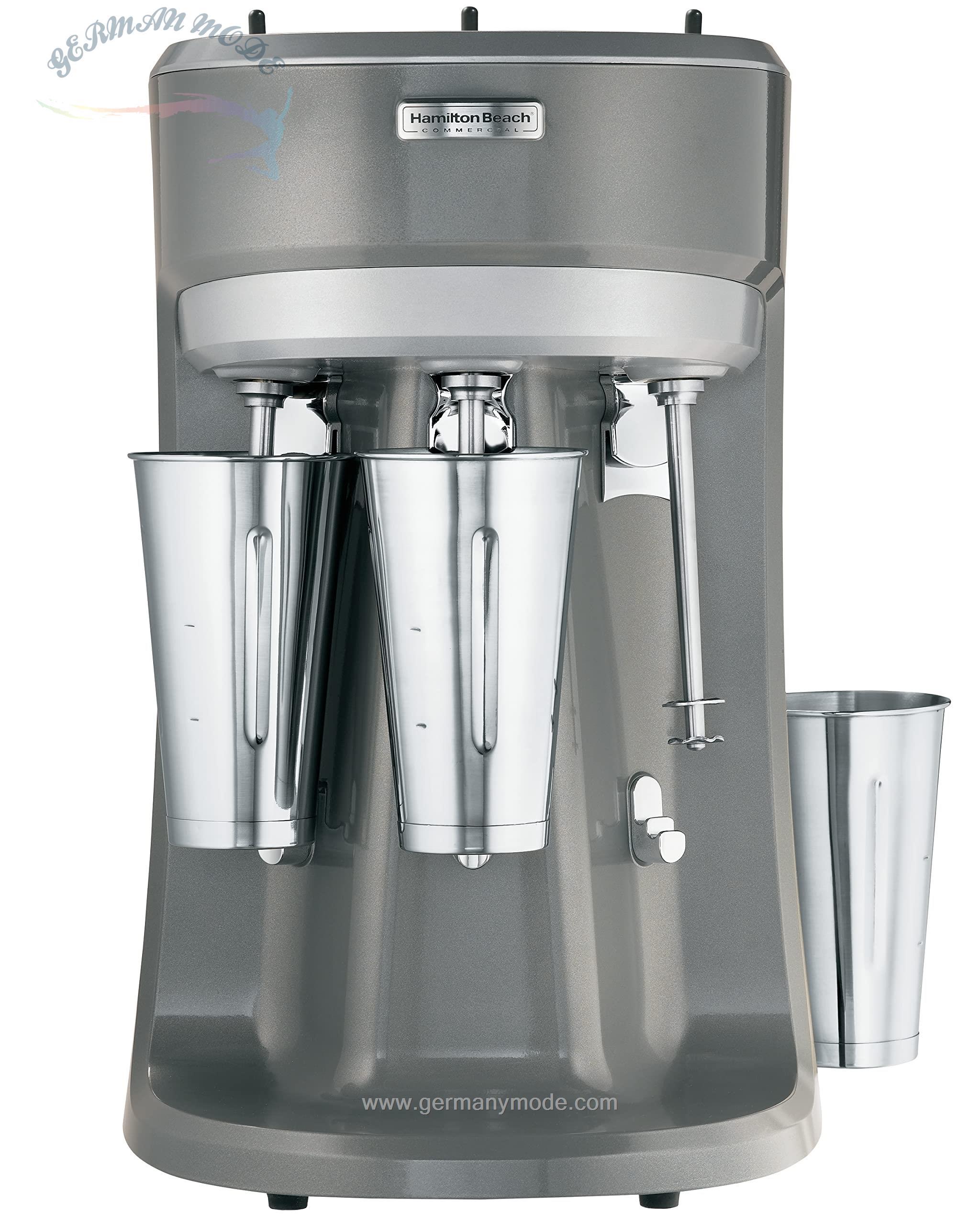 میکسر نوشیدنی سه اسپیندل همیلتون آمریکا Commercial® Triple-Spindle Drink Mixer، HMD400P-CE، 220-240 ولت، 900 وات، خاکستری