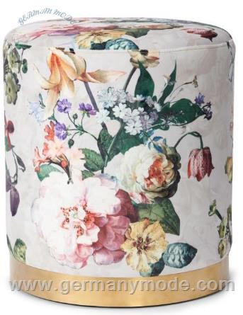 پاف گرد اسنزا هلند ESSENZA Fleur Grey Pouf