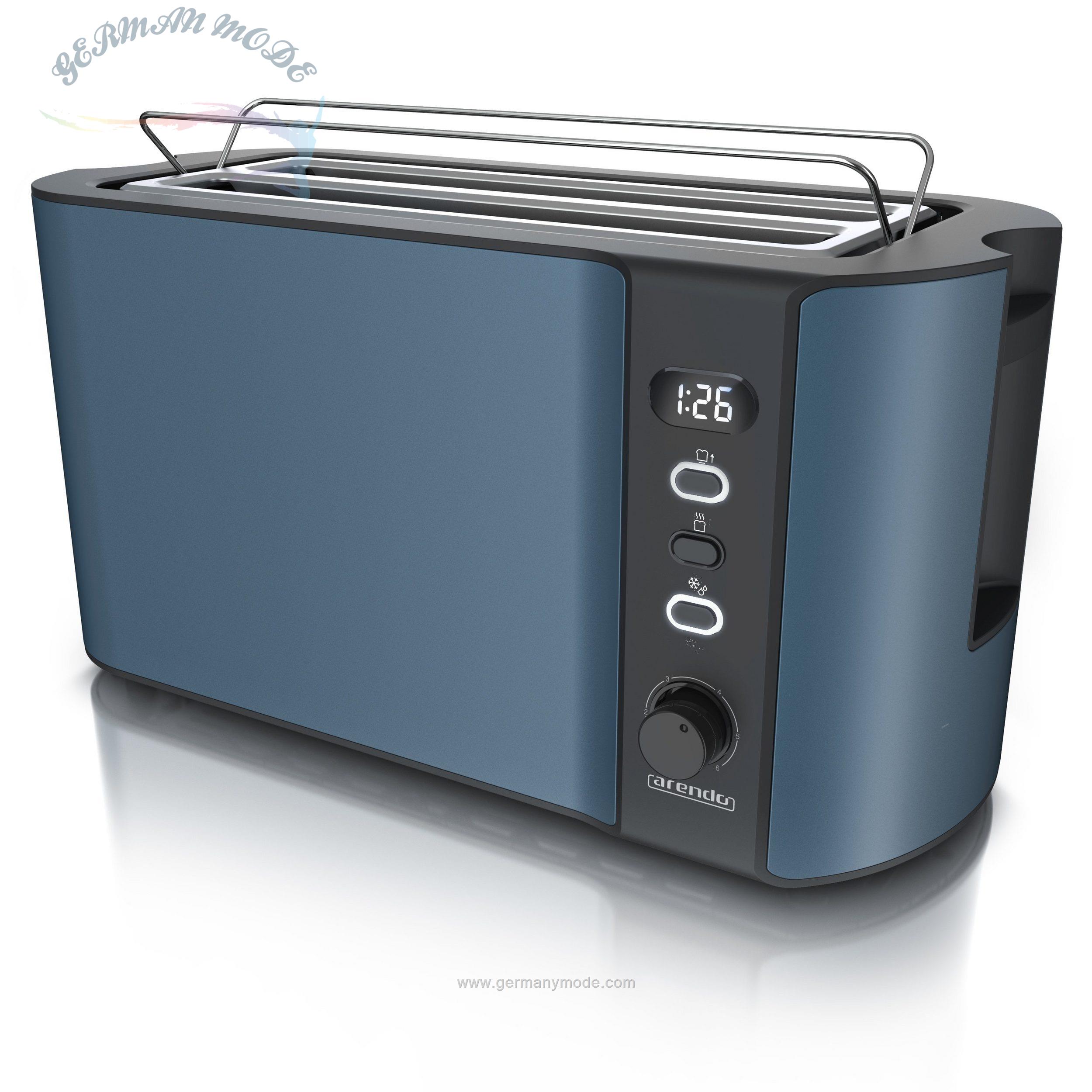 توستر آرندو آلمان Arendo Toaster- 2 lange Schlitze-für 4 Scheiben- 1500 W-Automatik 4 Scheiben
